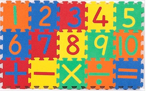 15T 숫자 매트 16장/유아방,유치원,체육시설 용이