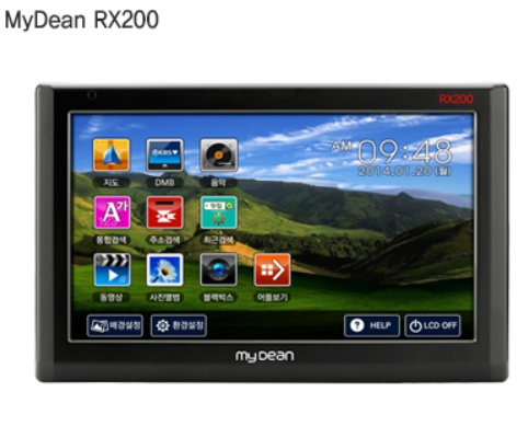 마이딘(MyDean) RX200 (8G) GiNi탑재/지상파DMB/Full HD동영상 재생 지원/교통정보(TPEG) 지원/동영상 PIP기능