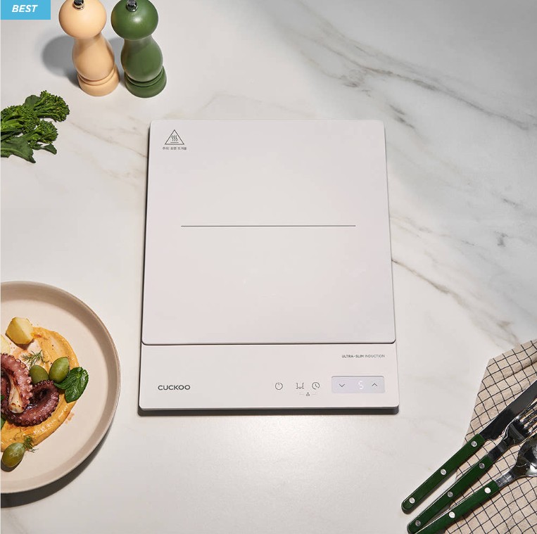 COCKOO 울트라 슬림 1구 인덕션 CIR-ENL101FW