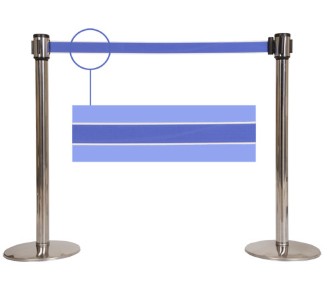 NOA 스텐 차단봉O/H 투톤벨트(Blue) 1SET