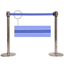 NOA 스텐 차단봉O/H 투톤벨트(Blue) 1SET