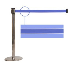 NOA 스텐 차단봉O/H 투톤벨트(Blue)/백화점,관공서,공사현장용 국내산