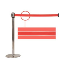 NOA 스텐차단봉O/H 투톤벨트(Red)/백화점,관공서,공사현장용 국내산